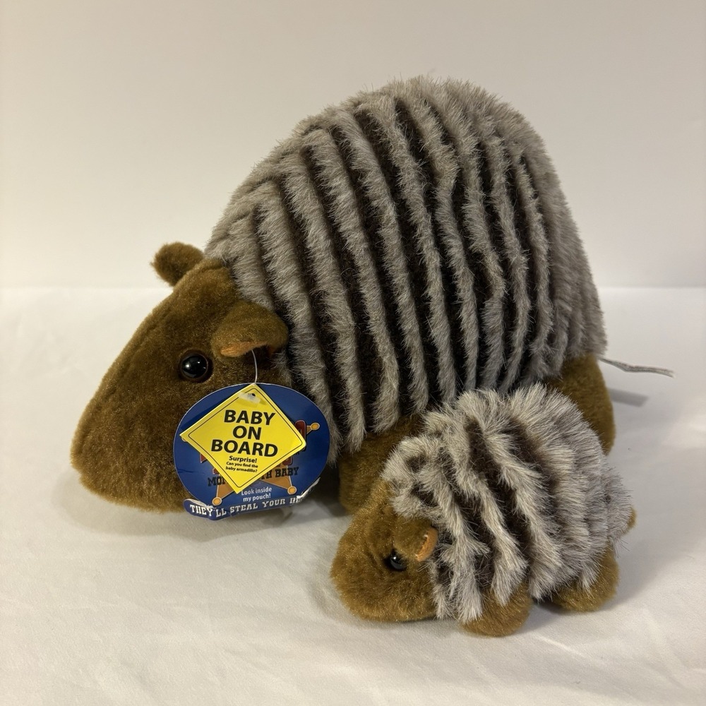 Buckaroo Bandits Texas Armadillo W/ Baby 12" Plush NWT Kidult Vintage Revival‎